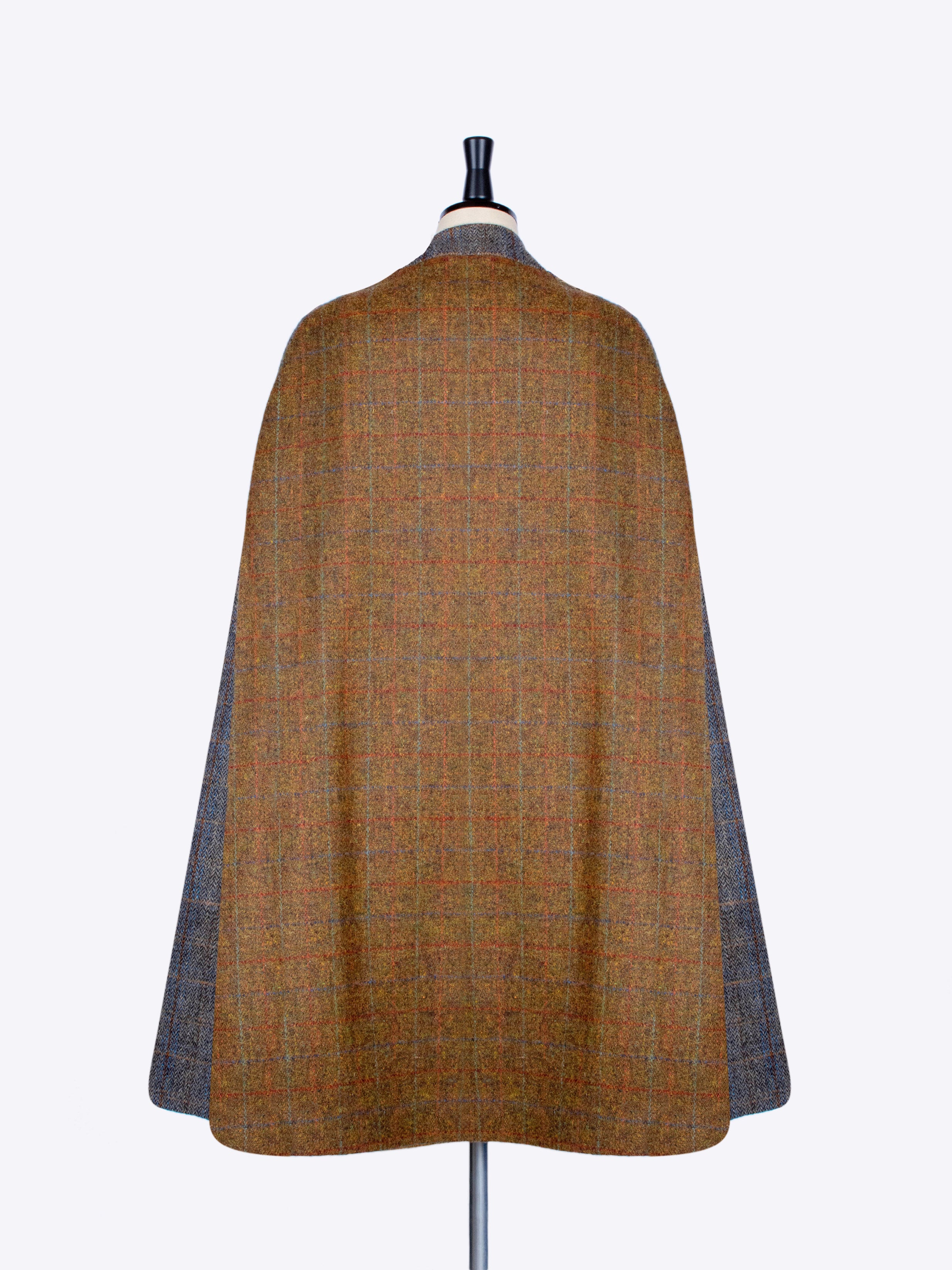Rust & Sage Long Cape - Elegant & Versatile Women's Cloak for Fall & Winter Fashion, Outdoor Events, and Themed Parties