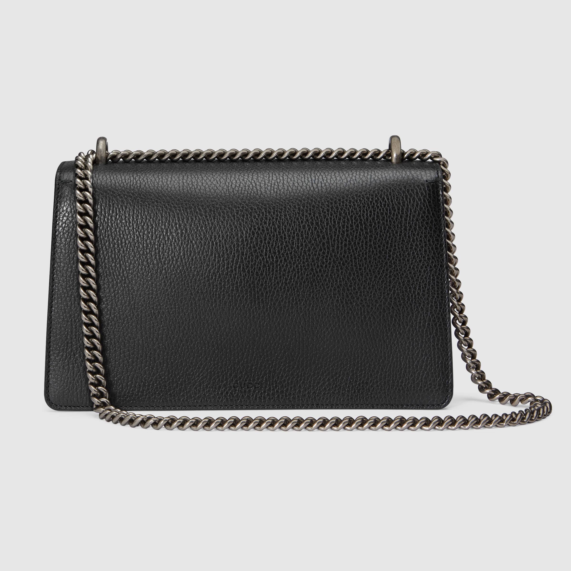 Gucci Dionysus Small Shoulder Bag - Black Leather Crossbody Purse for Women | Luxury Designer Handbag for Evening Out, Party & Date Night