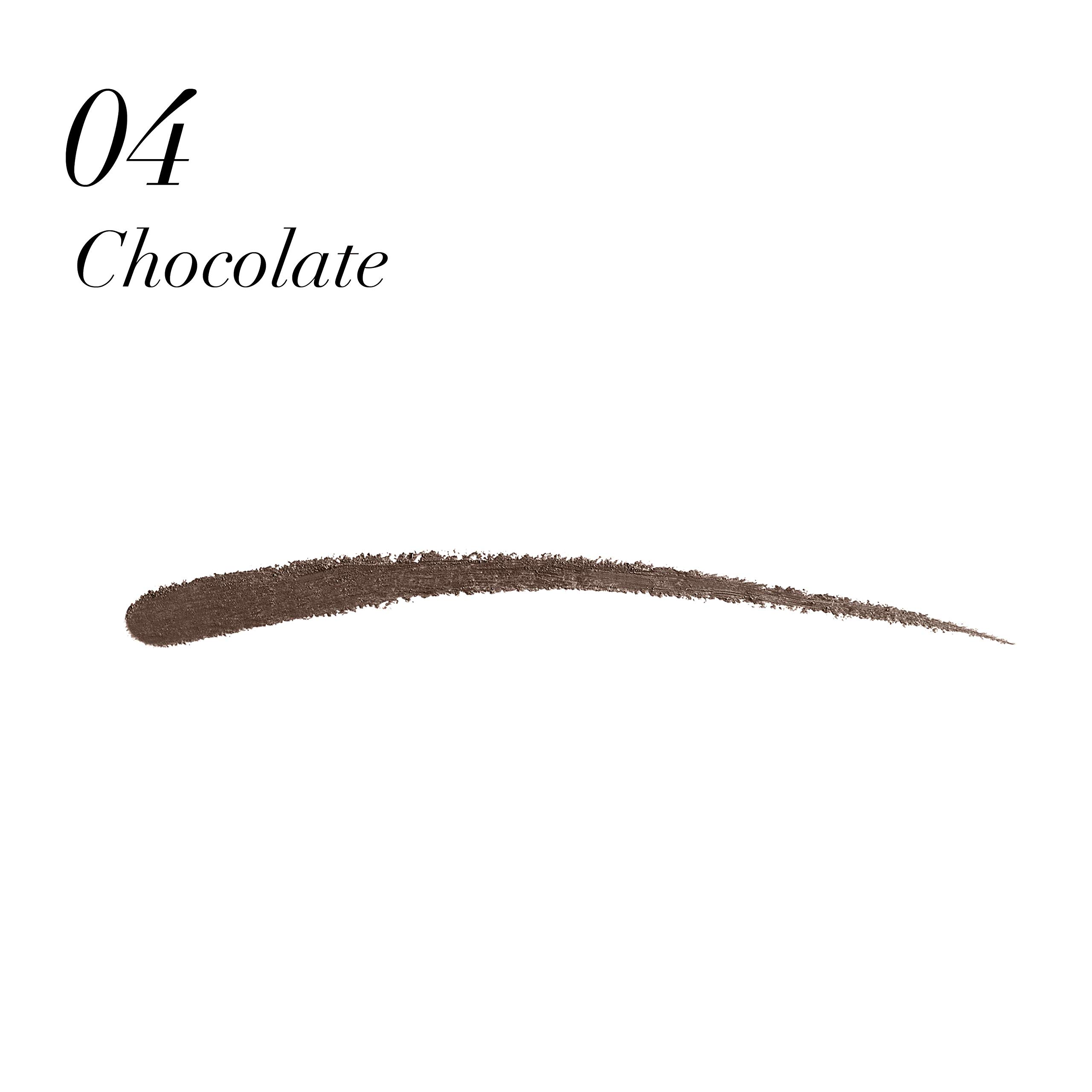 MAX FACTOR Brow Slanted Pencil - Chocolate 004 (5g) | Waterproof Eyebrow Pencil for Natural Looking Brows | Perfect for Everyday Makeup & Professional Use