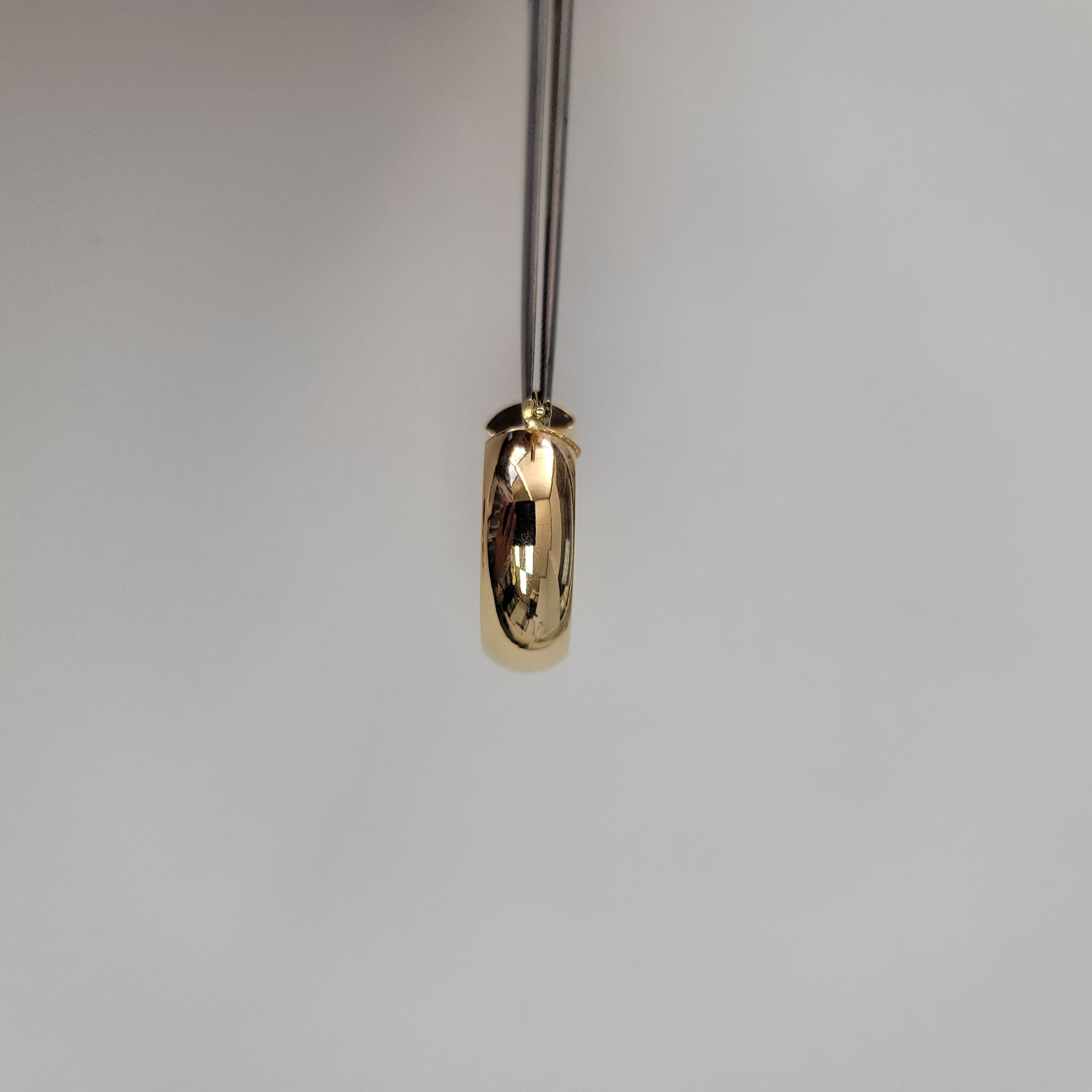 14k Yellow Gold Hoop Earrings - 1 Inch Polished Wide Hoops for Women, Perfect for Everyday Wear, Parties & Gifts