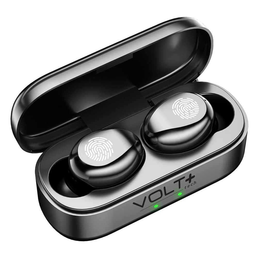 V5.3 Wireless Bluetooth Earbuds with Quad Mic & 8D Bass - IPX7 Waterproof/Sweatproof - Compatible with ONN ONA19TB007 - Ultra Thin Case - Perfect for Gym, Running, Workouts & Daily Commute
