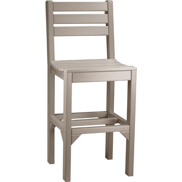 Island Side Chair - Modern Wicker Patio Dining Chair for Outdoor, Garden, Poolside & Porch Use - Lightweight & Durable Rattan Furniture for Backyard, Deck & Balcony