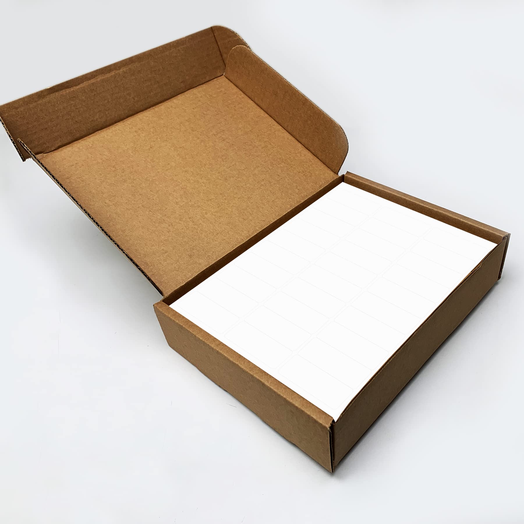 300 Permanent White Matte Blank Labels 2.625