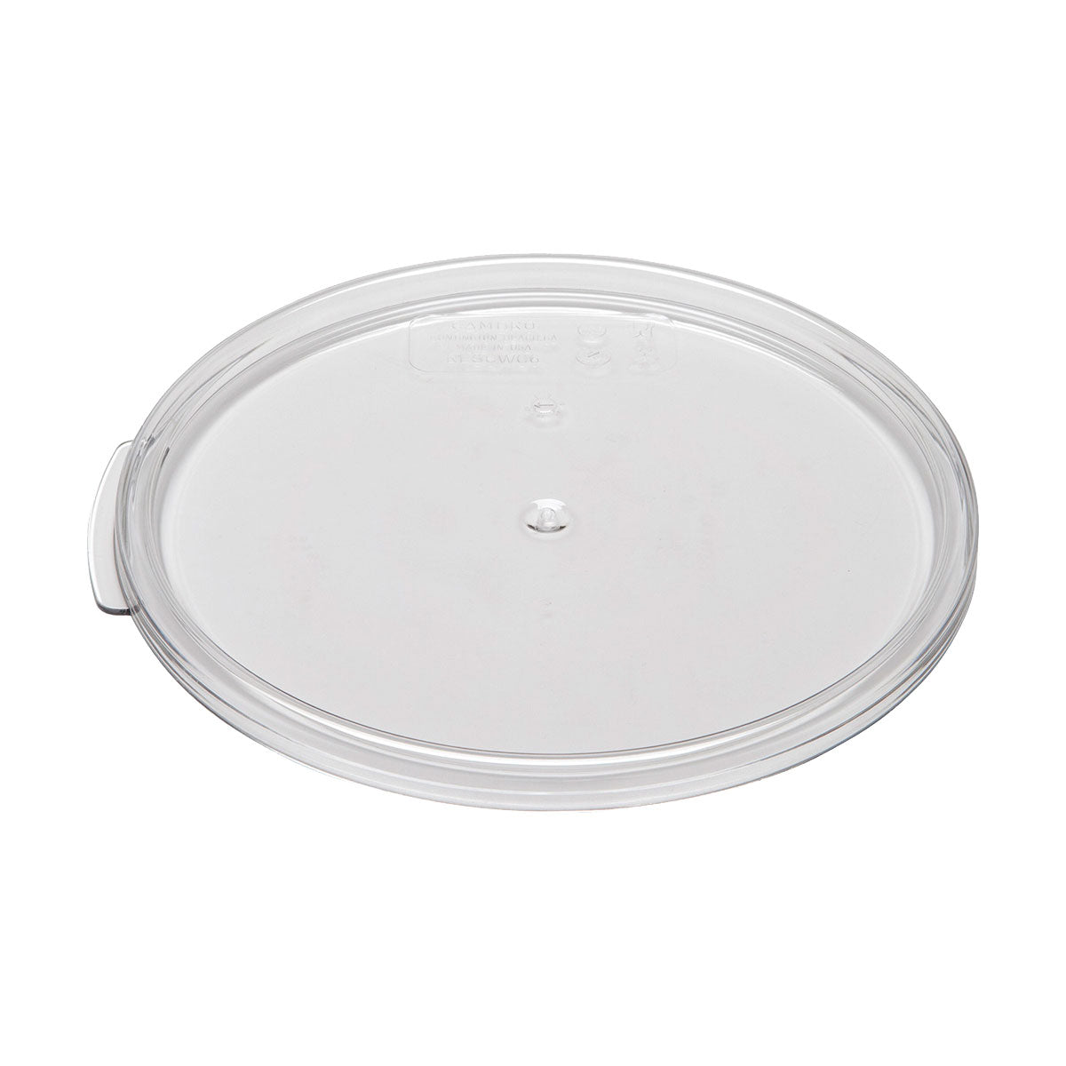 Cambro RFSCWC6135 Camwear Round Clear Storage Lid - 6 & 8 Quart Food Container Cover for Kitchen, Restaurant & Meal Prep - Airtight Seal for Freshness