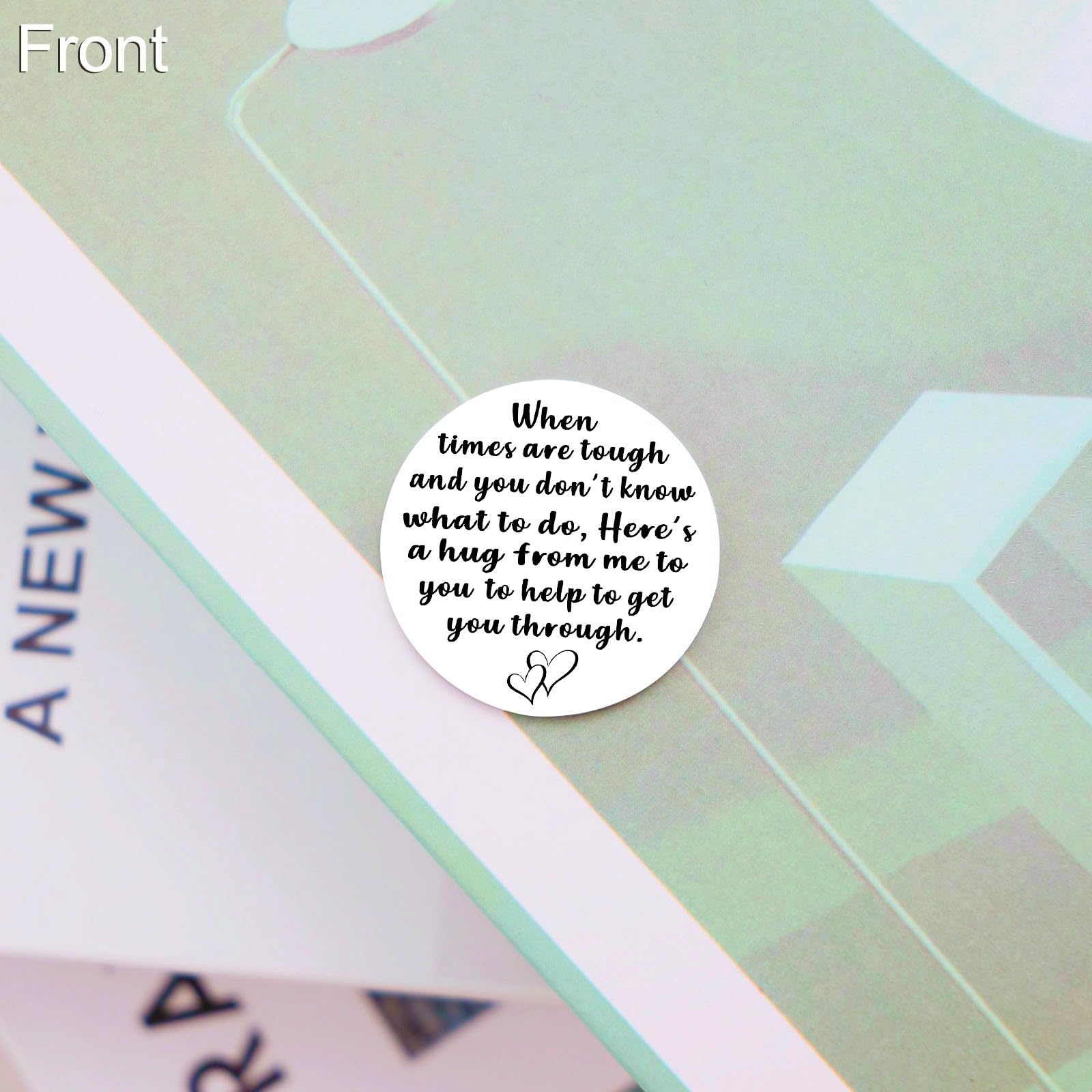 OEHEDOU Pocket Hug Token - Encouragement Gift for Women & Men - Long Distance Keepsake for Sister, Friend, or Loved One - Perfect for Cheering Up, Comfort, and Emotional Support (Ideal for Birthdays, Anniversaries, or Just Because)
