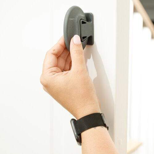 Qdos Finger Slam Guard - 2 Pack Gray - Finger Protection for Doors - Prevent Accidents at Home, Office & School