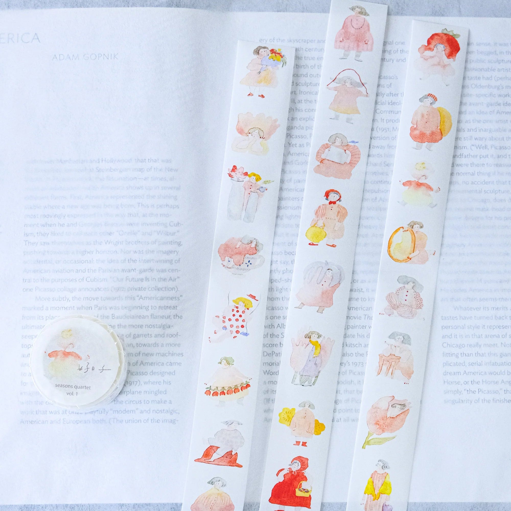 Dodolulu Washi Tape - Seasons Quartet Vol. 1 Decorative Japanese Paper Tape for Scrapbooking, Journaling, DIY Crafts, Gift Wrapping & Home Decor