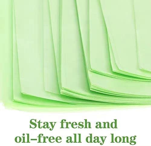 KITKING Oil Absorbing Sheets for Face - 100 Count, Bamboo Charcoal & Natural Green Tea, Blotting Paper for Oily Skin - Perfect for Travel, Gym & Everyday Use