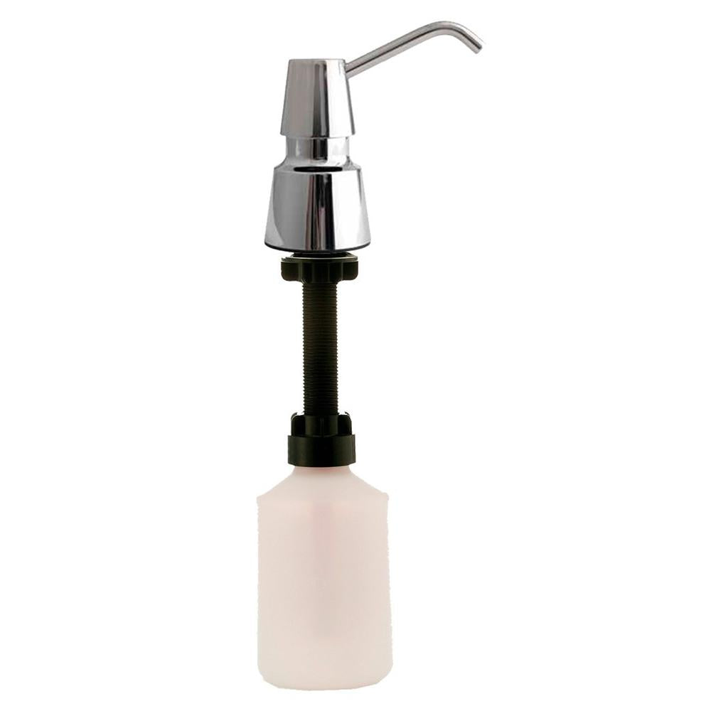 Bobrick B8231 20 oz. Manual Foam Soap Dispenser - Counter Top Mount - Bright White Finish for Restrooms, Kitchens & Commercial Use