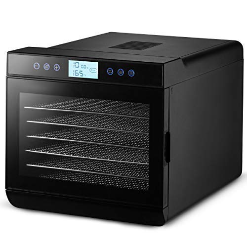 Magic Mill Food Dehydrator Machine - 7 Stainless Steel Trays, Digital Timer & Temperature Control, Keep Warm Function, Overheat Protection (Renewed) | Perfect for Drying Fruits, Vegetables, Herbs & Making Jerky at Home