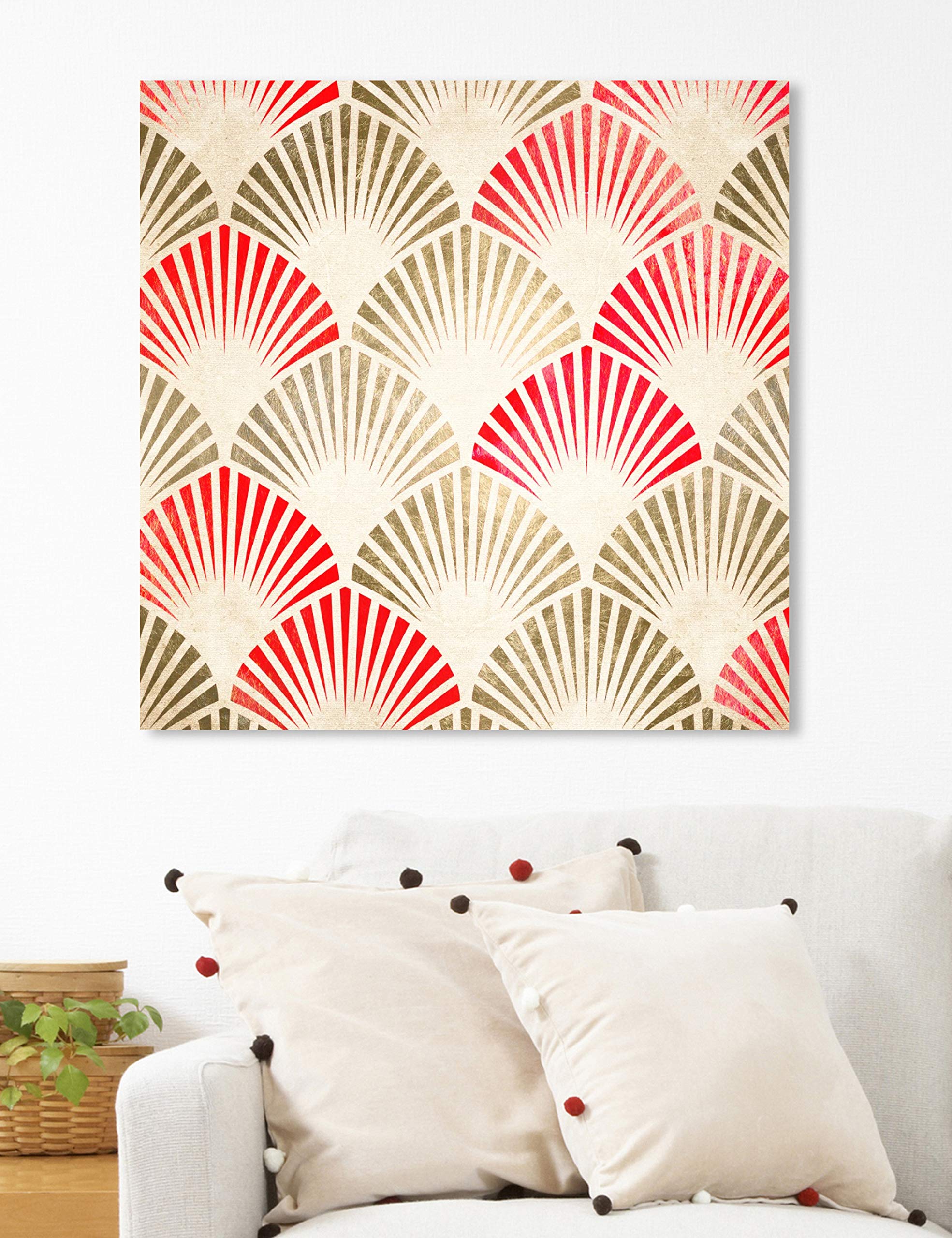 Oriental Deco Abstract Wall Art Canvas Prints - 12