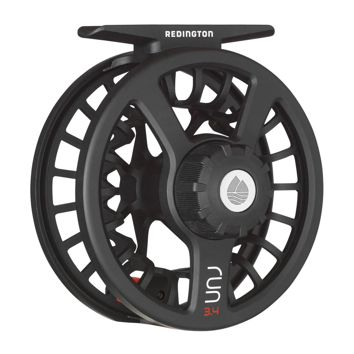 Redington Run Fly Reel 3-4 Weight Black - Lightweight Fly Fishing Reel for Trout & Small Streams - Perfect for Freshwater Fly Fishing & Backcountry Adventures