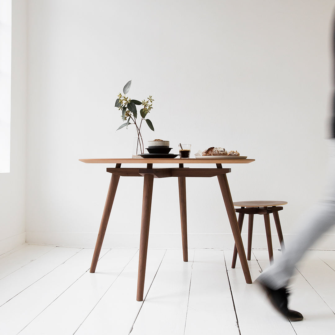 Niko Kralj CC Stool by Rex Kralj - Modern Wooden Bar Stool for Kitchen, Dining & Home Decor | Scandinavian Design, Durable & Comfortable Seating