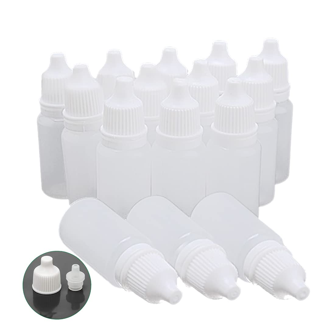 100/50PCS 10ML Empty Plastic Eye Dropper Bottles with Childproof Cap - LDPE Squeezable Dropper for Essential Oils, E-Liquids & DIY Cosmetics - Perfect for Travel, Home Use & Craft Projects
