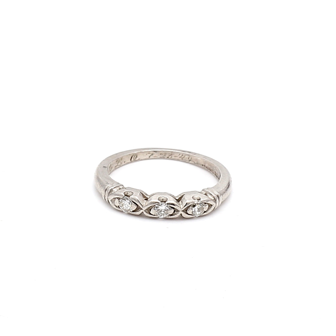 0.10 Carat Old European Cut H SI1 Diamond Platinum Band Ring - Vintage Engagement Wedding Ring for Women, Perfect for Proposals, Anniversaries & Special Occasions