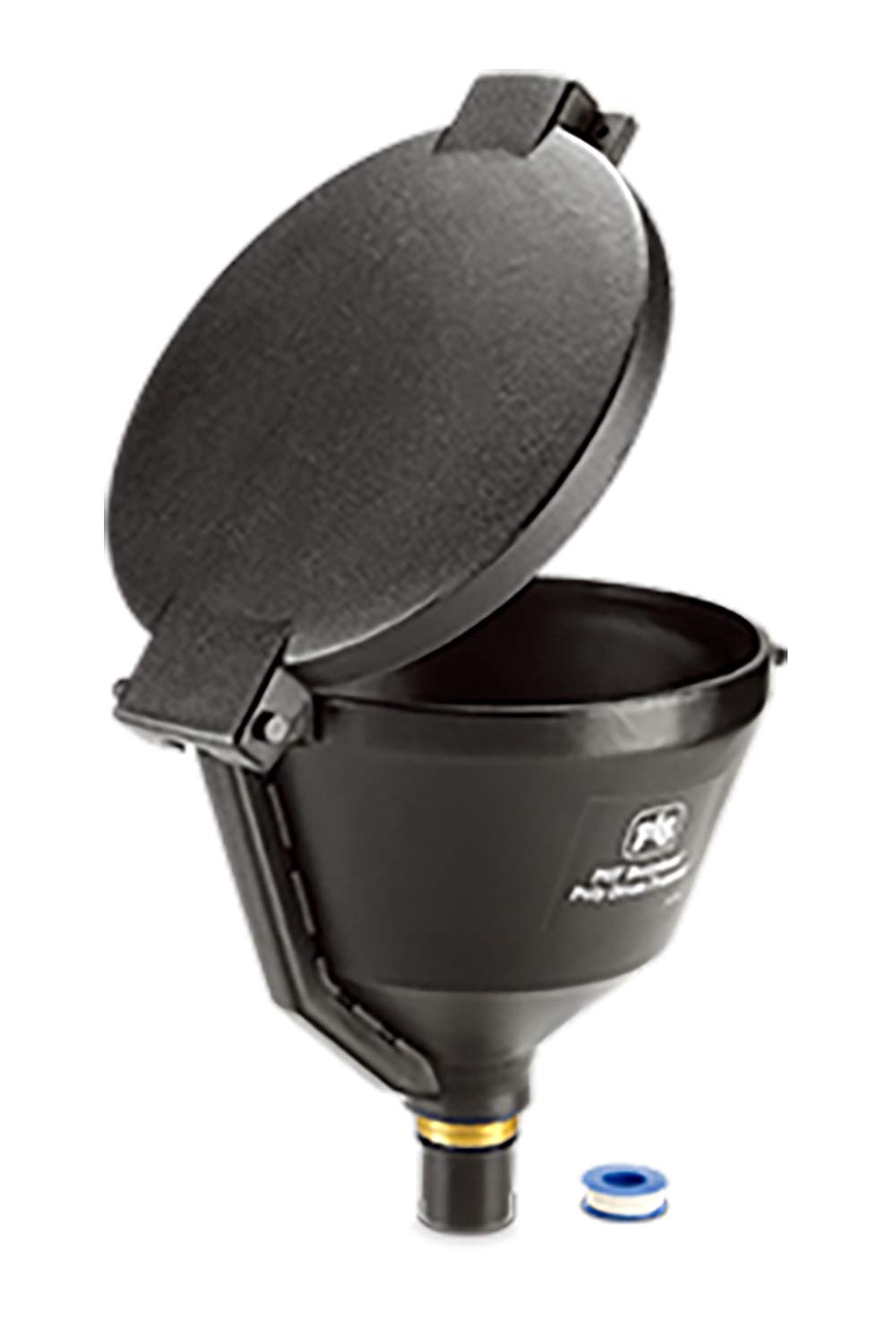 10 Gallon Drum Funnel - Heavy Duty Black Plastic Funnel for Industrial & Home Use - Perfect for Oil, Chemicals, Water Transfer & DIY Projects