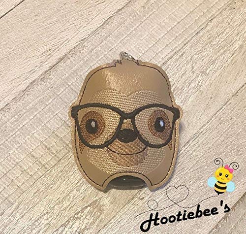 Sloth Hand Sanitizer Holder & Lip Balm Holder - Cute Animal Shaped Sanitizer Clip for Purse, Backpack, Keychain - Perfect for Travel, School, Office, and Everyday Use
