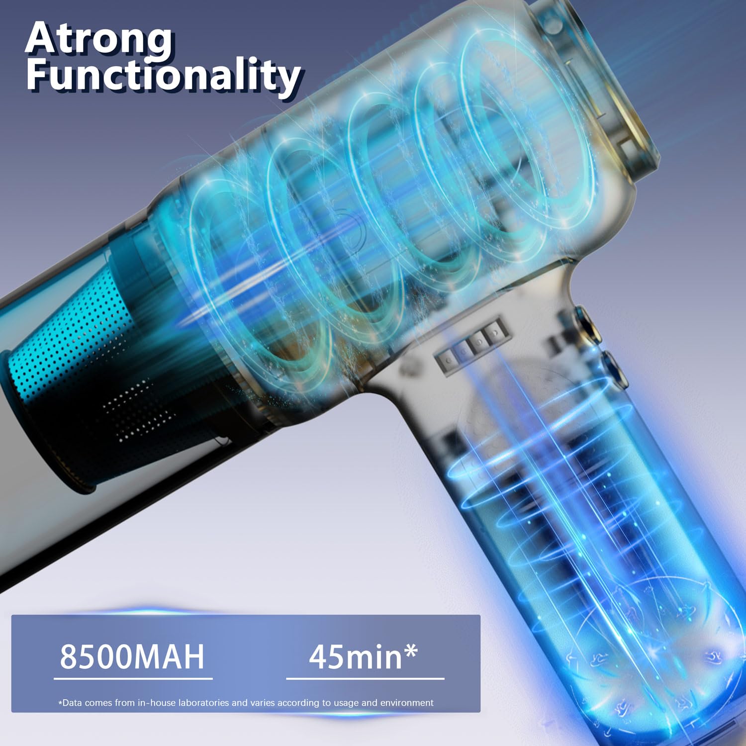 4-in-1 Cordless Handheld Vacuum Cleaner with 160000RPM Brushless Motor - Portable Air Duster for Computers, Keyboards & Cars | Replaces Canned Air Spray | Perfect for Office, Home & Vehicle Cleaning
