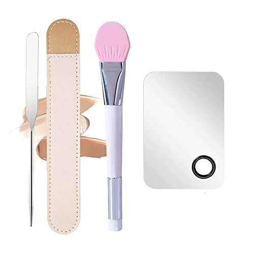 1 Cosmetic Brush+1Spatula+1 Rectangle Palette