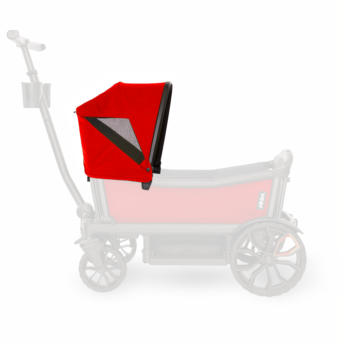 Veer Cruiser XL Custom Retractable Canopy - Adjustable Sun Shade for Strollers, Baby Carriers & Outdoor Gear - Perfect for Beach, Park and Family Outings