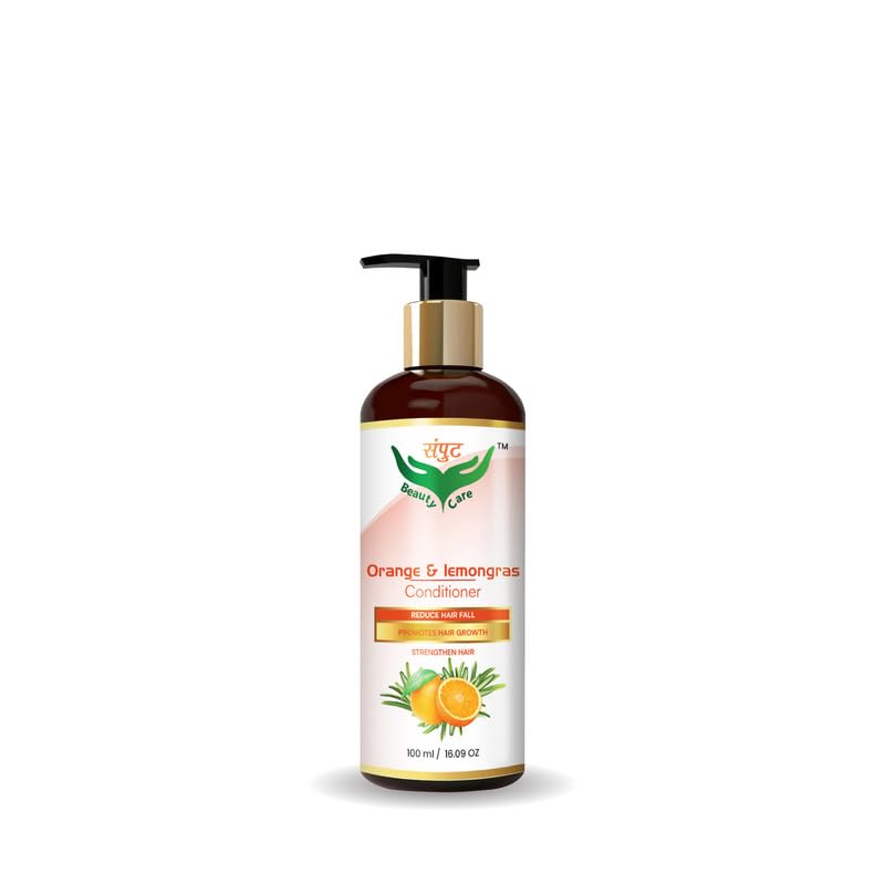 Organic Orange & Lemongrass Hair Conditioner - Reduces Oil, Promotes Growth & Strengthens Hair - Perfect for Daily Use & Oily Scalp Care