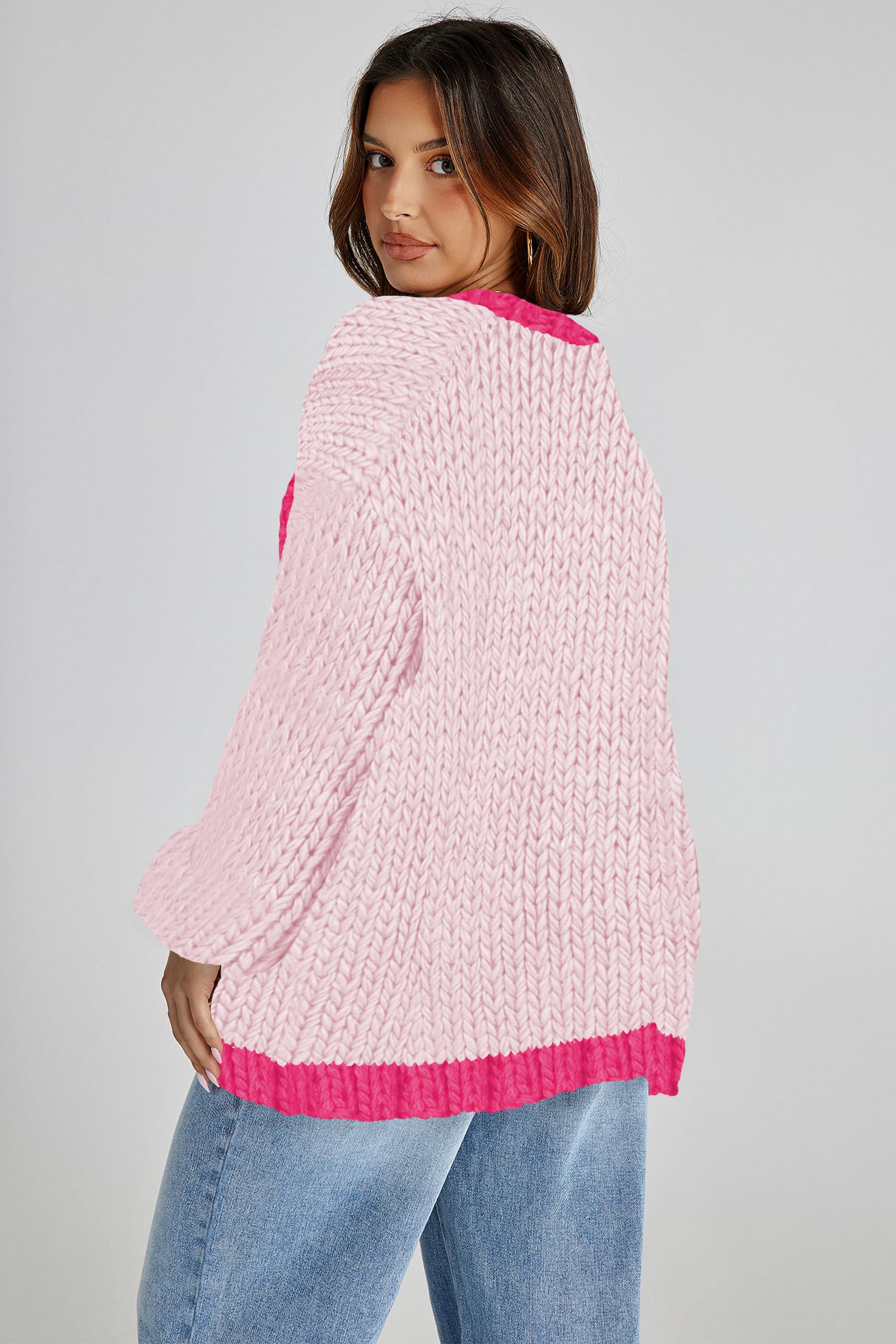 Trendy 2024 Cakulo Women's Chunky Knit Cardigan Sweater - Oversized Winter Open Front Coat for Casual Outfits & Cozy Home Wear