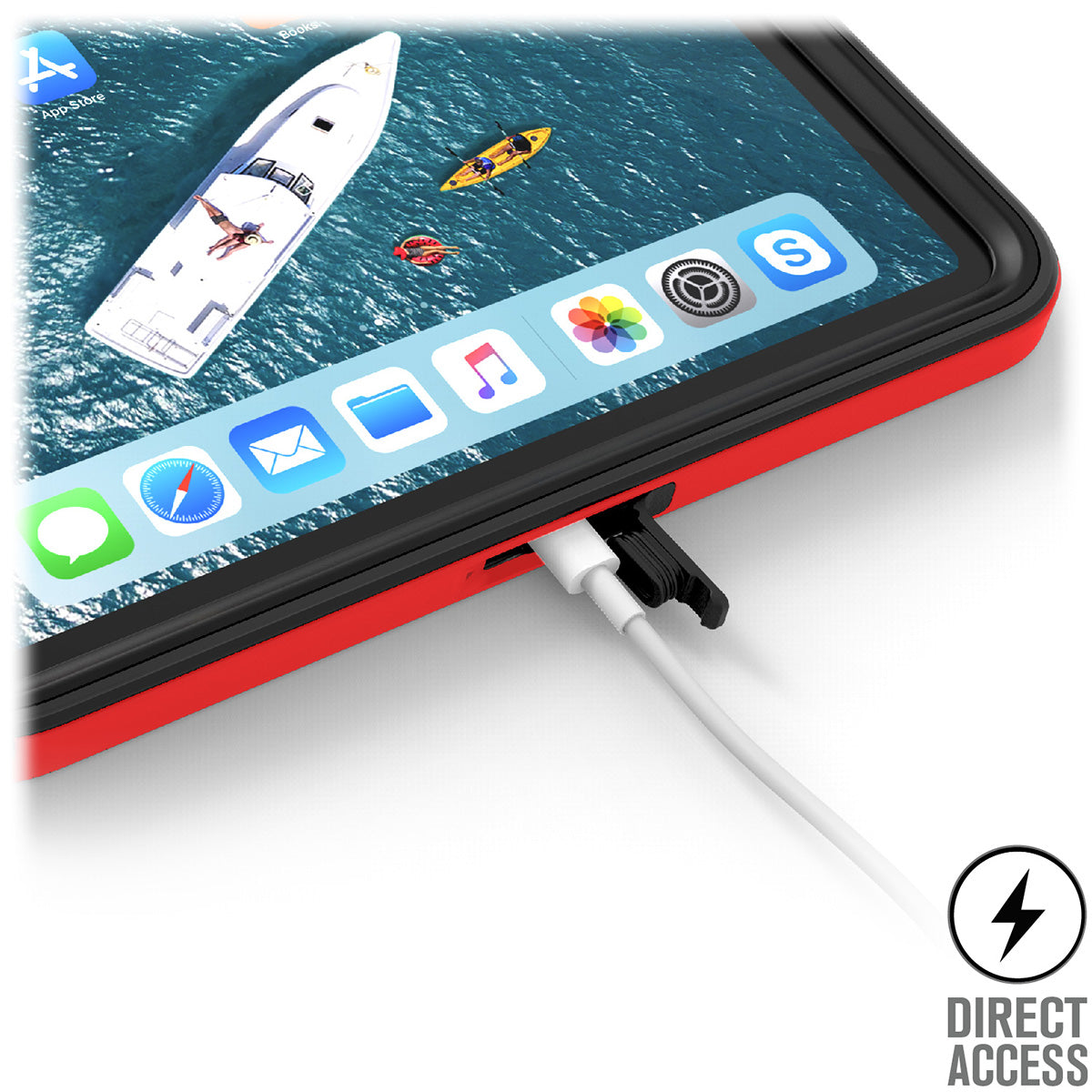 iPad Pro 3rd Generation 12.9-inch Waterproof Protective Case - Shockproof Cover for Swimming, Beach & Outdoor Activities