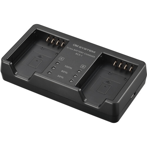 OM SYSTEM BCX-1 Lithium Ion Battery Charger - Fast & Safe Charging for OM Cameras | Perfect for Travel, Photography & Outdoor Adventures