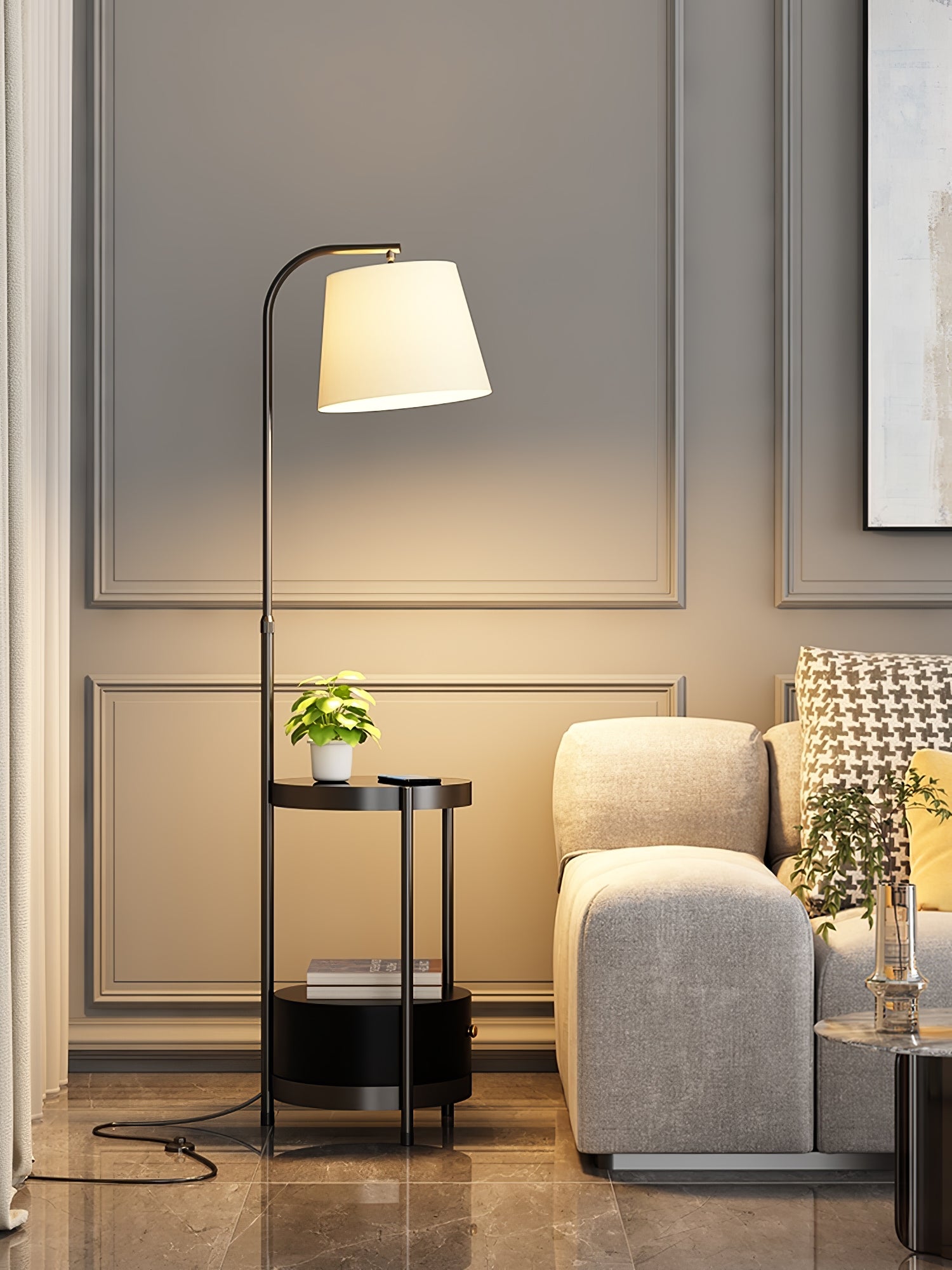Modern Lilah Floor Lamp - Adjustable Height LED Standing Light for Living Room, Bedroom, Office - Warm White & Cool White Light Modes - Perfect for Reading, Working, and Relaxing