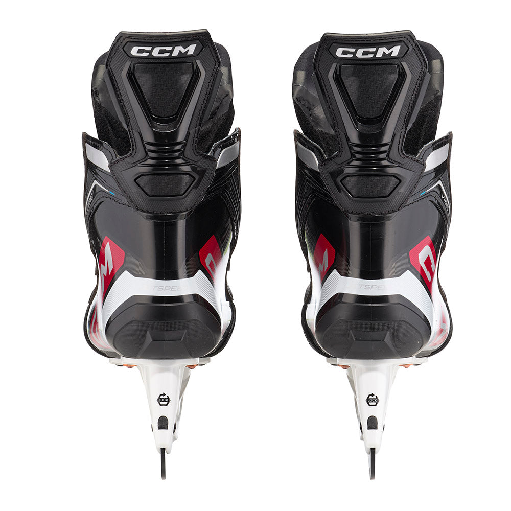 CCM Jetspeed Vibe 2023 Junior Ice Hockey Skates - Lightweight Performance Skates for Youth Hockey Players - Perfect for Practice, Games & Training Sessions