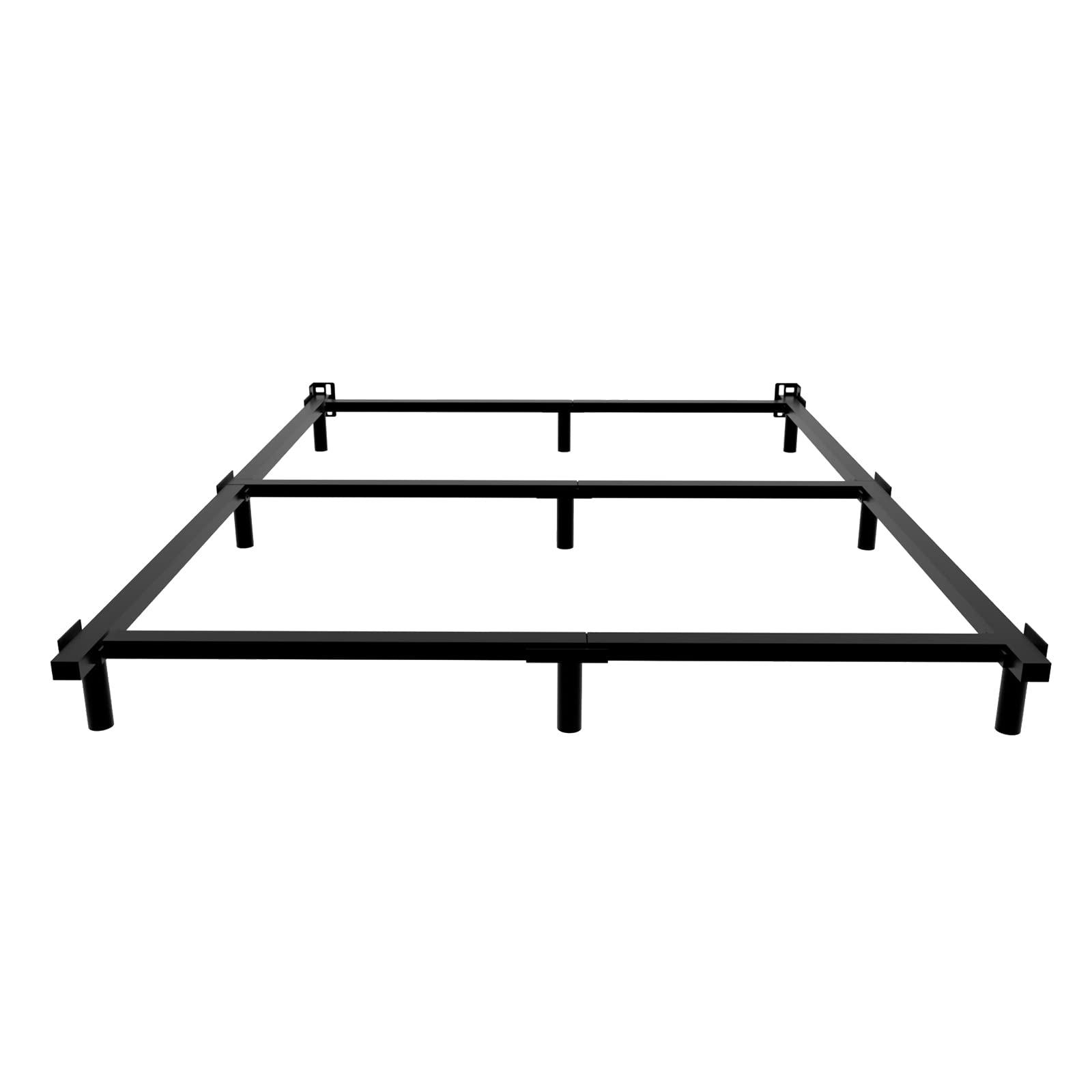 Heavy Duty Full Size Bed Frame - 9-Leg Support 3000lbs Capacity for Home & Guest Room