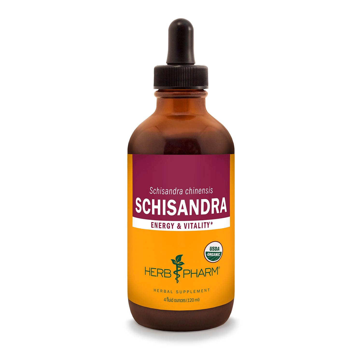 Organic Schisandra Berry Liquid Extract by Herb Pharm - 4 fl oz | USDA Certified | Immune Support & Stress Relief | Perfect for Teas, Smoothies & Wellness Shots