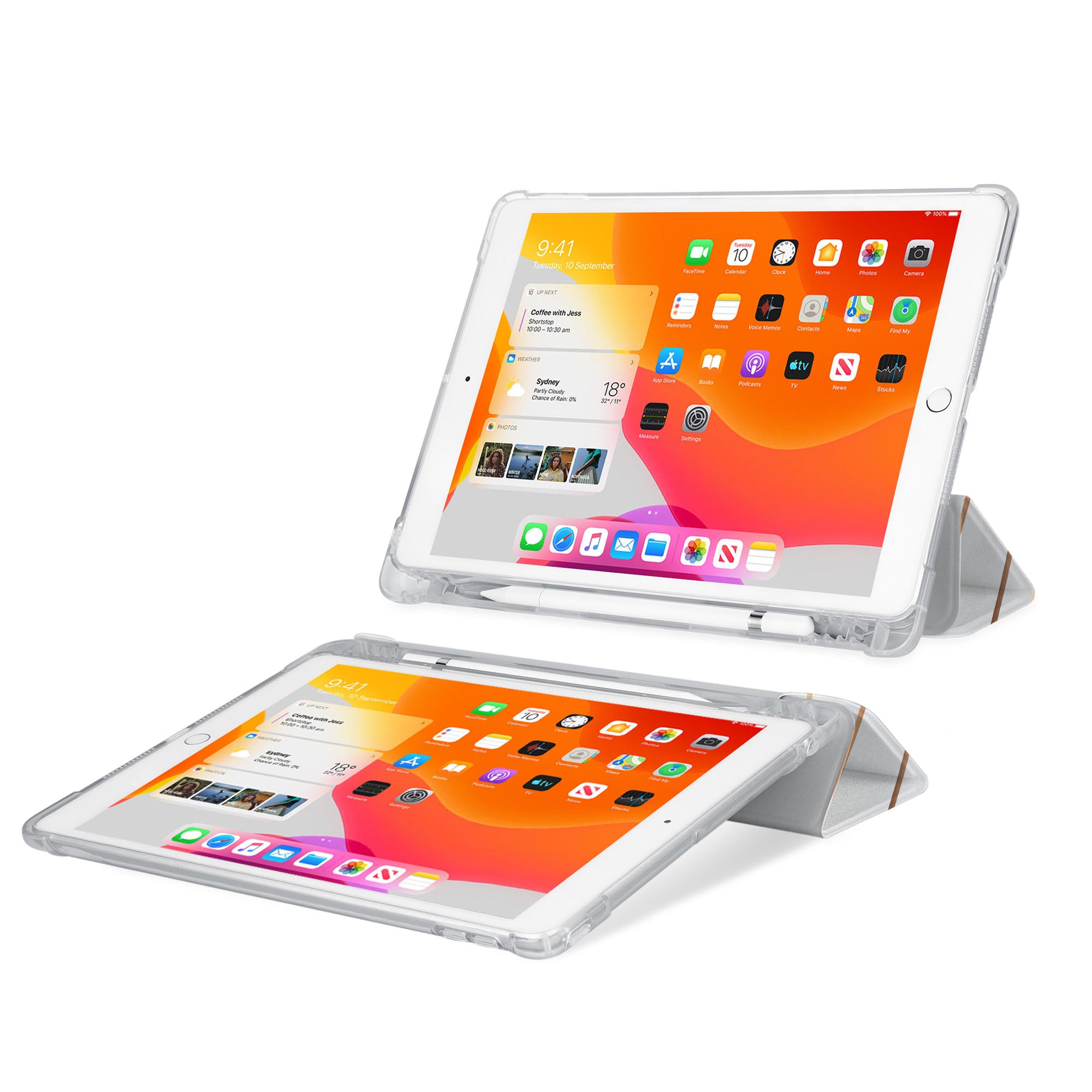 Premium iPad See-Through Case - Slim Clear Protective Cover for iPad Pro/Air/Mini - Luxury Design for Home, Office & Travel Use
