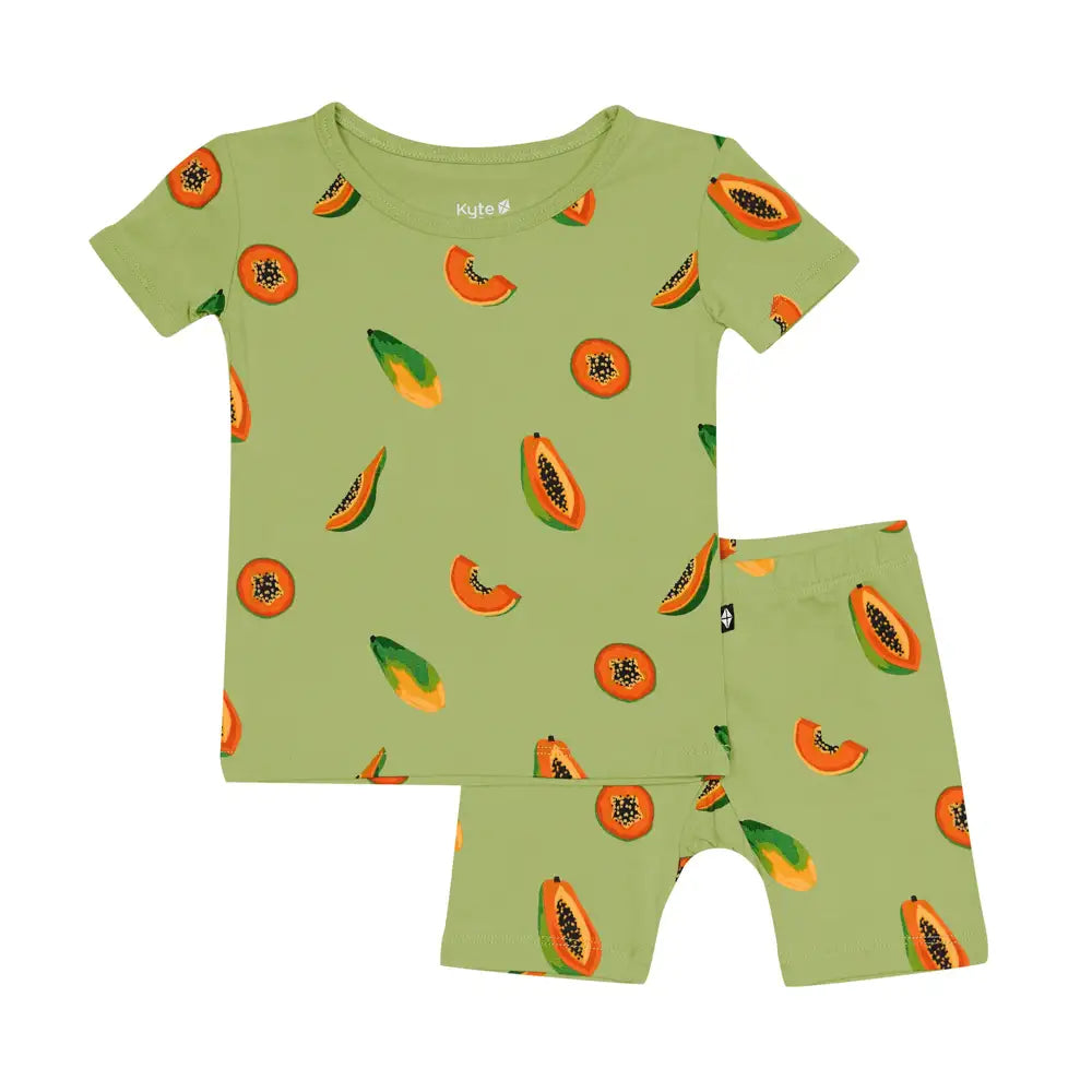 Kyte Baby Short Sleeve Pajama Set - Soft Organic Cotton Baby Sleepwear for Boys & Girls | Perfect for Nursery, Bedtime & Lounging