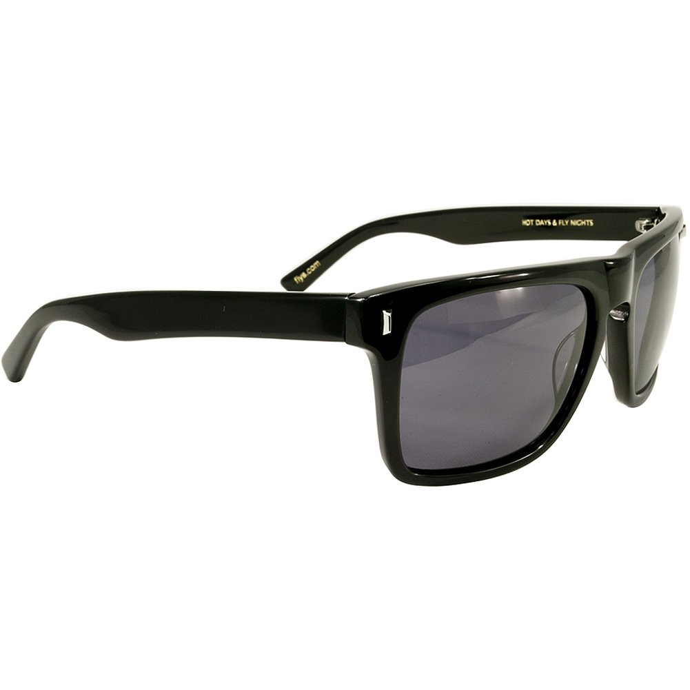 Black Flys Flyami Vice Polarized Sunglasses for Men - Black/Smoke Lens, UV Protection, Retro Style - Perfect for Driving, Outdoor Sports & Fashion Accessories