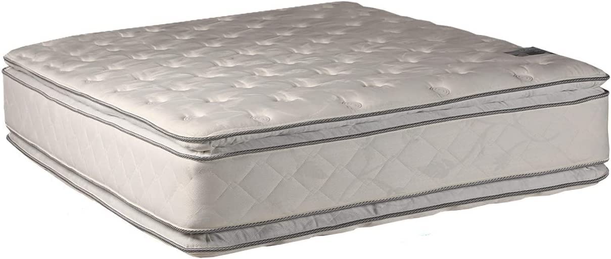 DS Solutions USA Princess Gentle Plush 2-Sided King Size Mattress with PillowTop & Orthopedic Support - Breathable Mattress Cover Protector Included for Enhanced Comfort & Durability | Perfect for Master Bedrooms, Guest Rooms & Luxury Hotel Suites