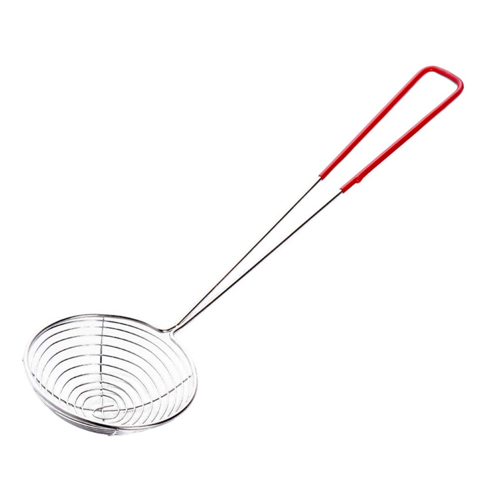 UPKOCH 6-Piece Stainless Steel Skimmer Spoon Set - Slotted Kitchen Utensils for Cooking, Hot Pot, Soup & Oil - Perfect for Home Chefs & Restaurant Use