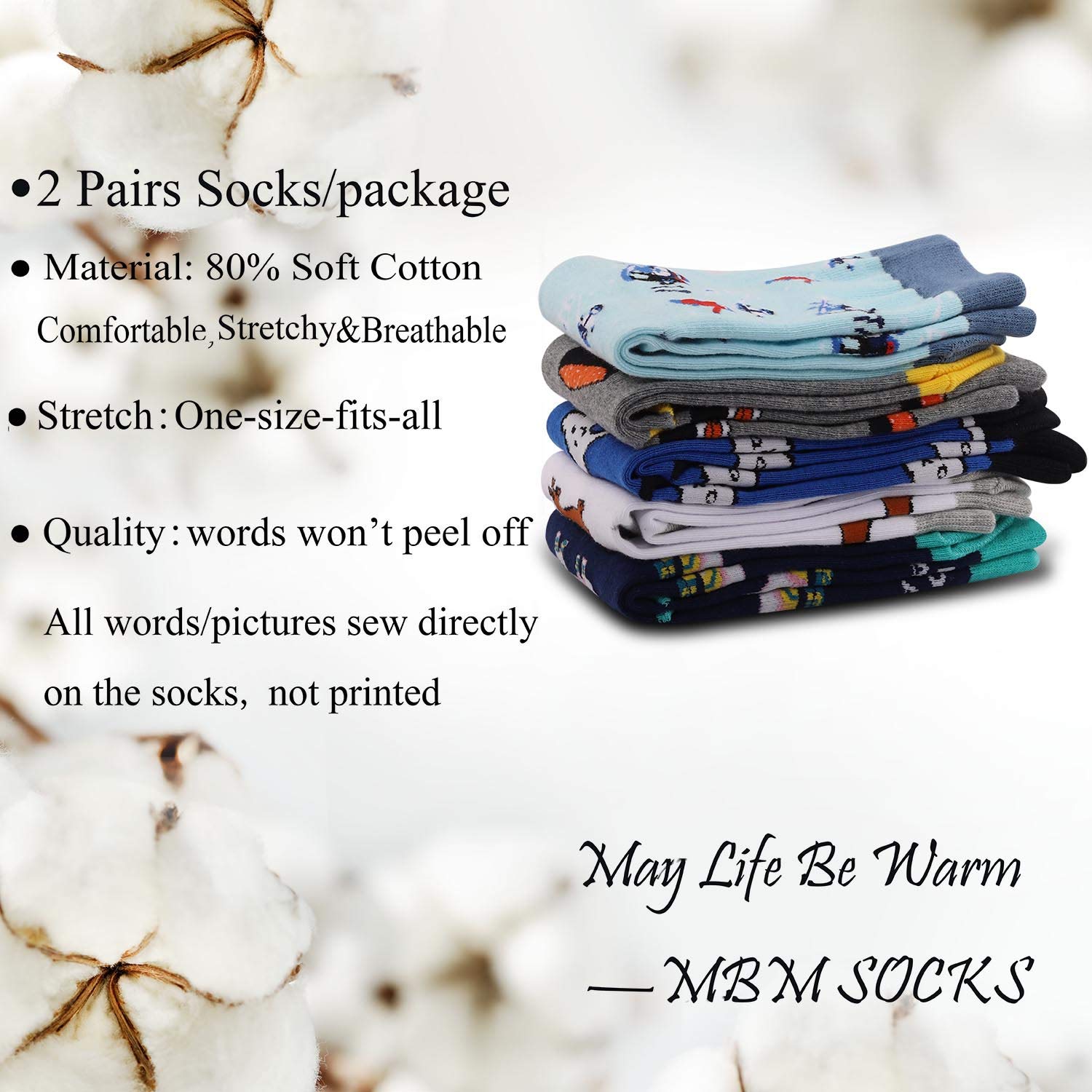 MBMSO 2 Pairs Cheerleading Socks - Best Cheerleader Gifts for Team Spirit & Performance - Perfect for Competitions, Practice & Cheerleading Events