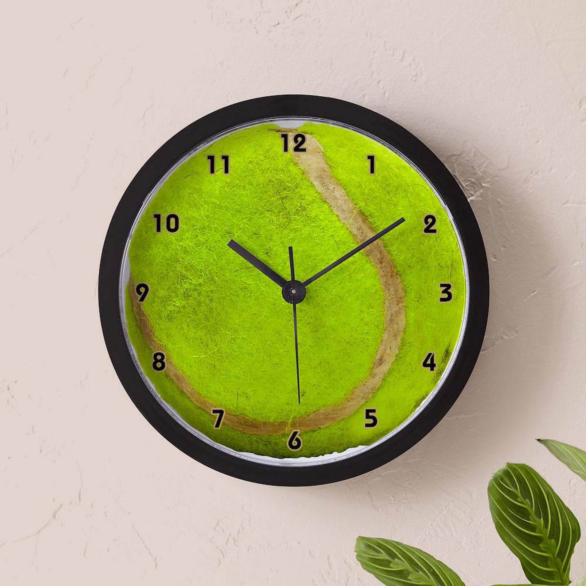 Tennis 10 Inch Wall Clock - Decorative Sports Theme Clock for Living Room, Kitchen, Office & Game Room | Perfect Gift for Tennis Lovers & Home Décor