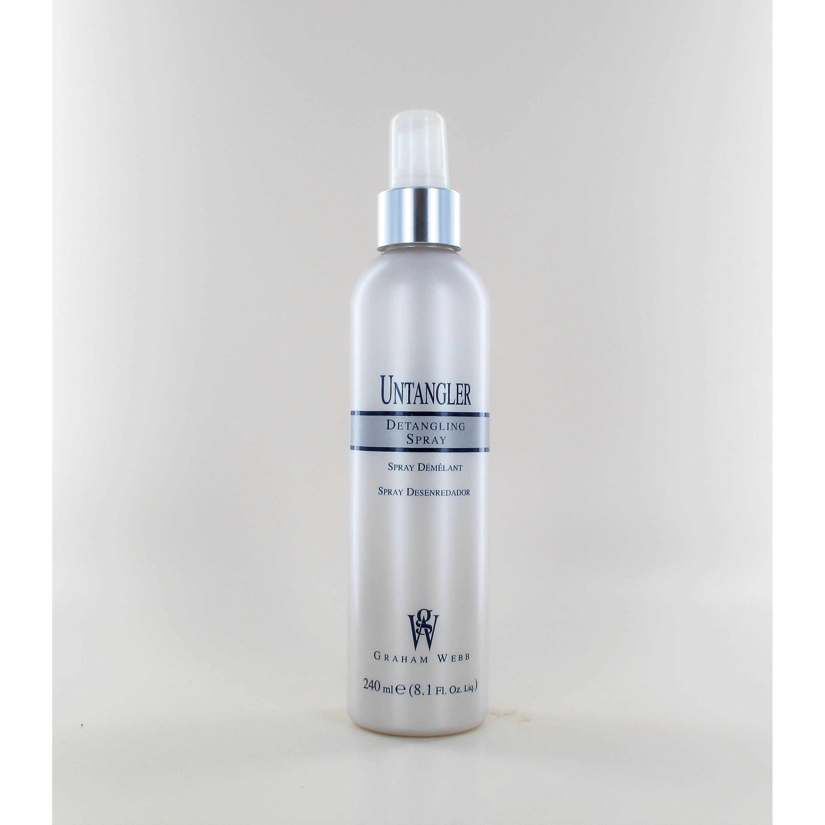 Graham Webb Untangler Detangling Spray 8.1 Oz - Leave-In Conditioner for Smooth & Frizz-Free Hair - Perfect for Daily Use, Travel & Salon Styling