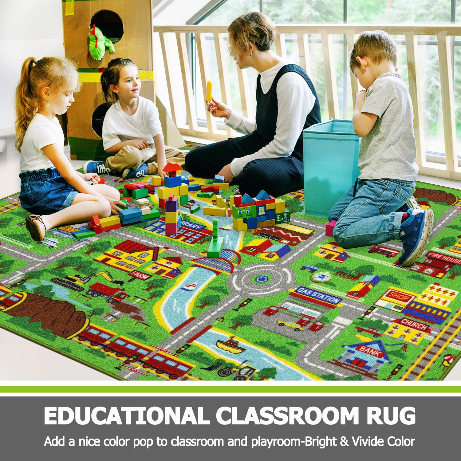 **Capslpad Kids Play Rug 6'6