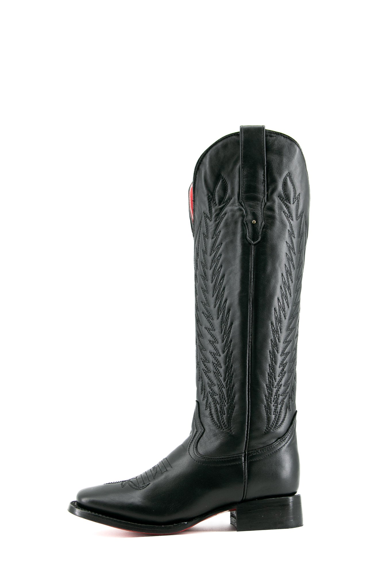 Valentina Women's Tall Red Bottom Square Toe Cowgirl Boots - Western Fashion for Country Dancing, Rodeo & Night Out
