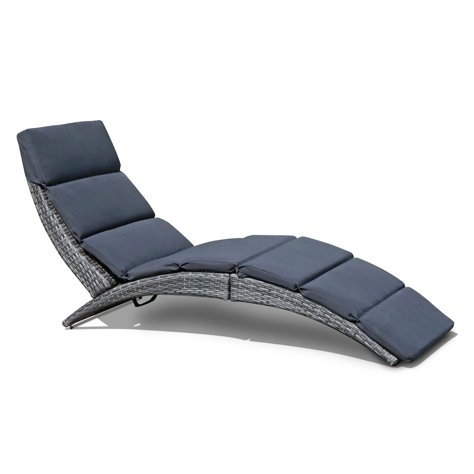 COBANA Outdoor Chaise Lounge Chair with Removable Cushion - Waterproof Patio Lounge Chair for Poolside, Backyard, Beach & Garden Relaxation | Perfect for Sunbathing, Lounging & Outdoor Leisure