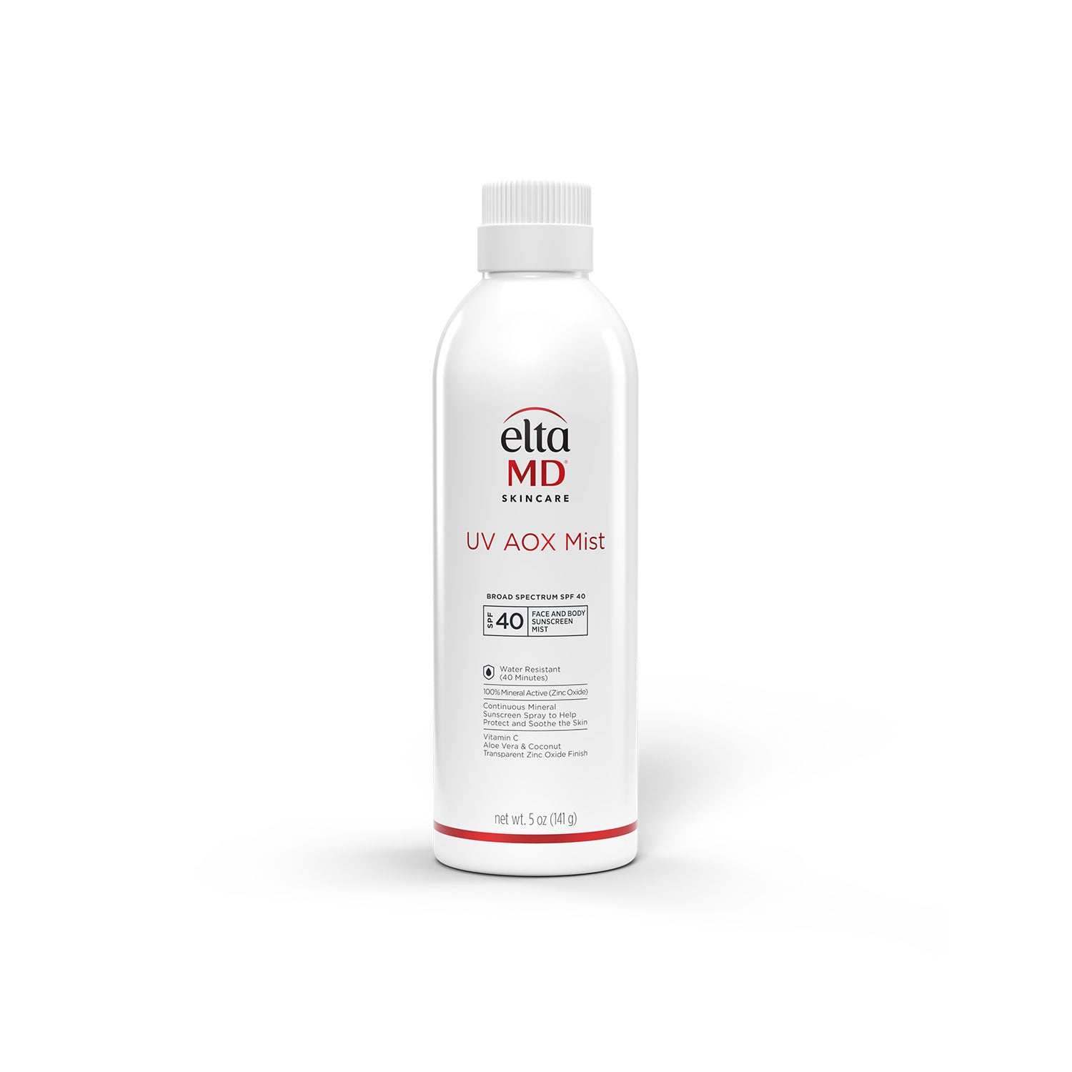 EltaMD UV AOX Mist SPF40 Sunscreen Spray - Antioxidant Protection, Broad Spectrum UVA/UVB Defense, Lightweight & Oil-Free for Face & Body | Perfect for Outdoor Activities, Travel & Daily Sun Protection