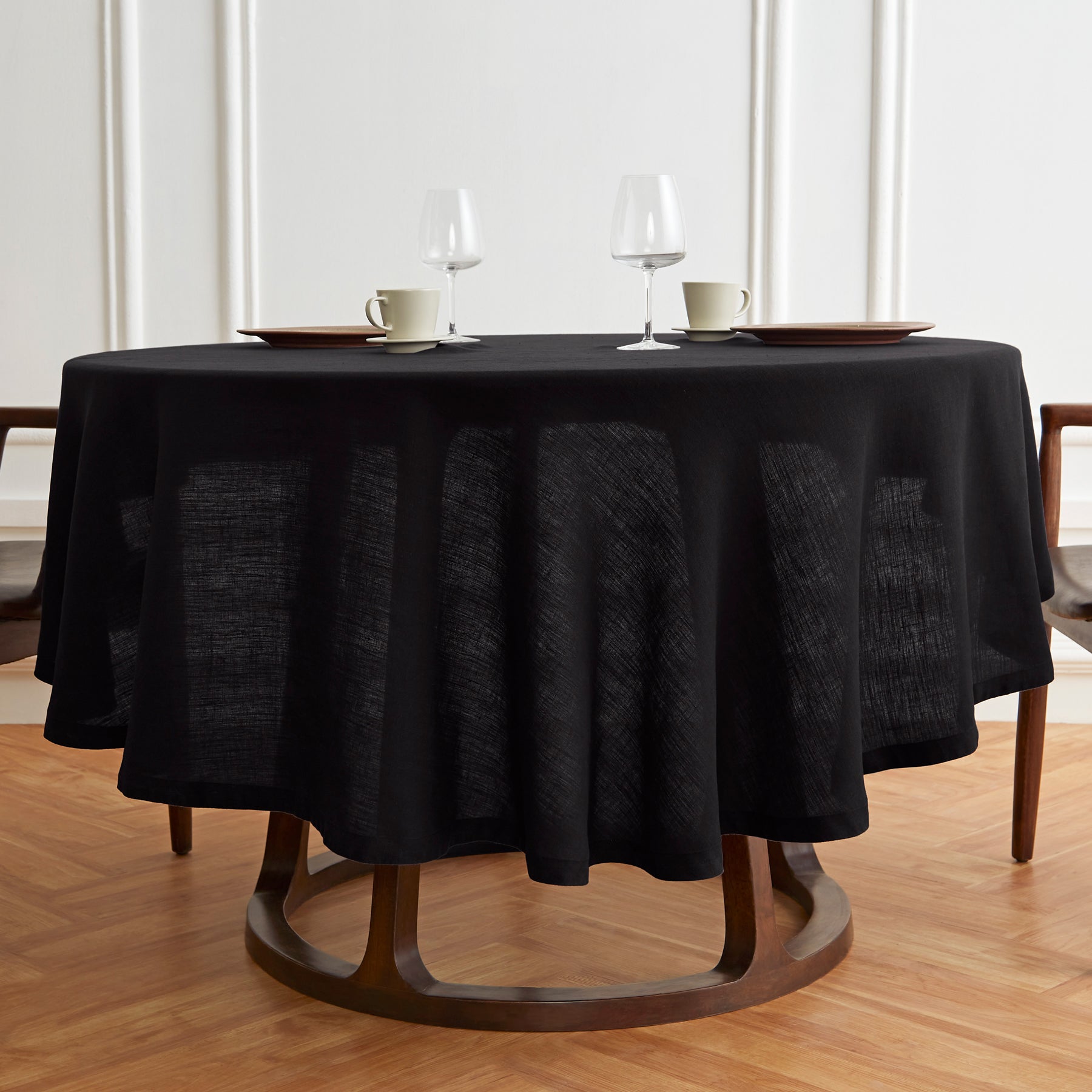 Sonoma Round Tablecloth - Premium Cotton Fabric for Dining & Parties - Perfect for Holiday Gatherings, Weddings & Home Decor
