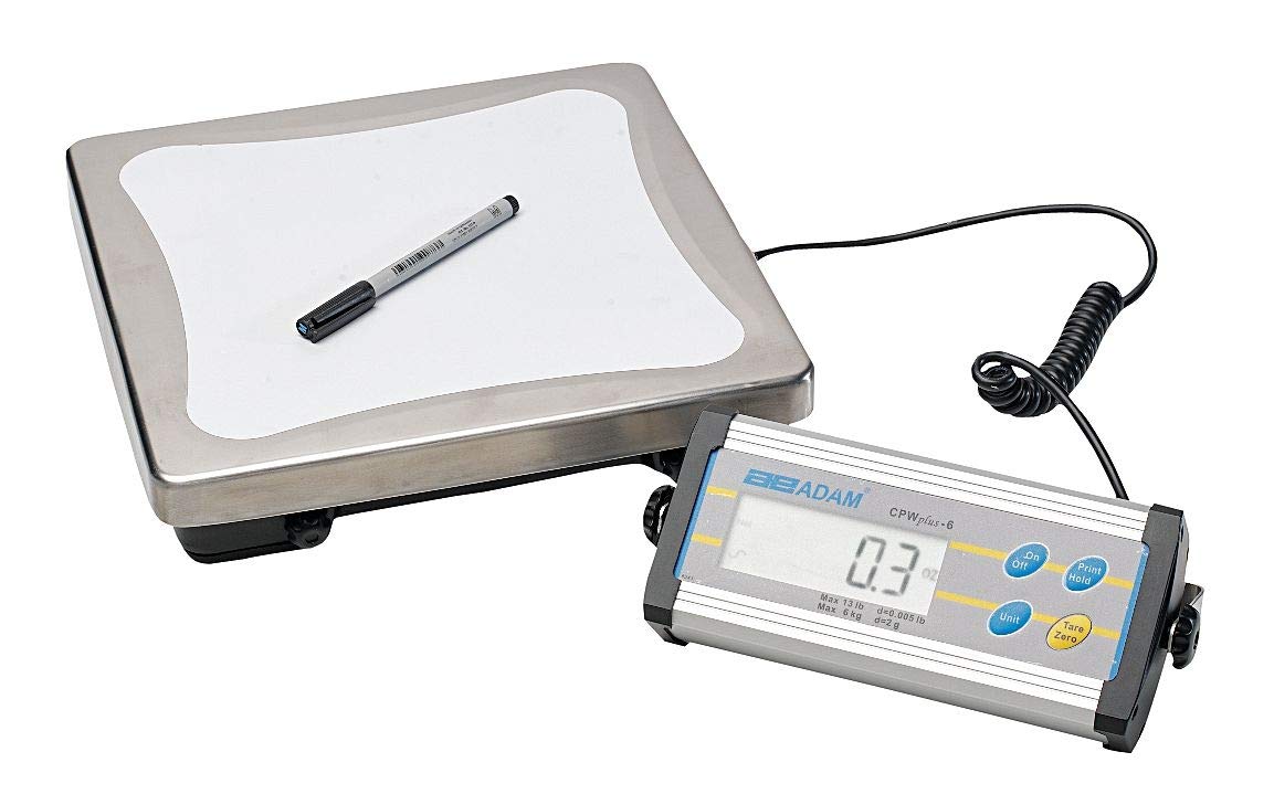 Adam Equipment CPWPLUS75 Digital Bench Scale - 75kg/165 lb Capacity | Precision Weighing for Shipping, Packaging & Industrial Use