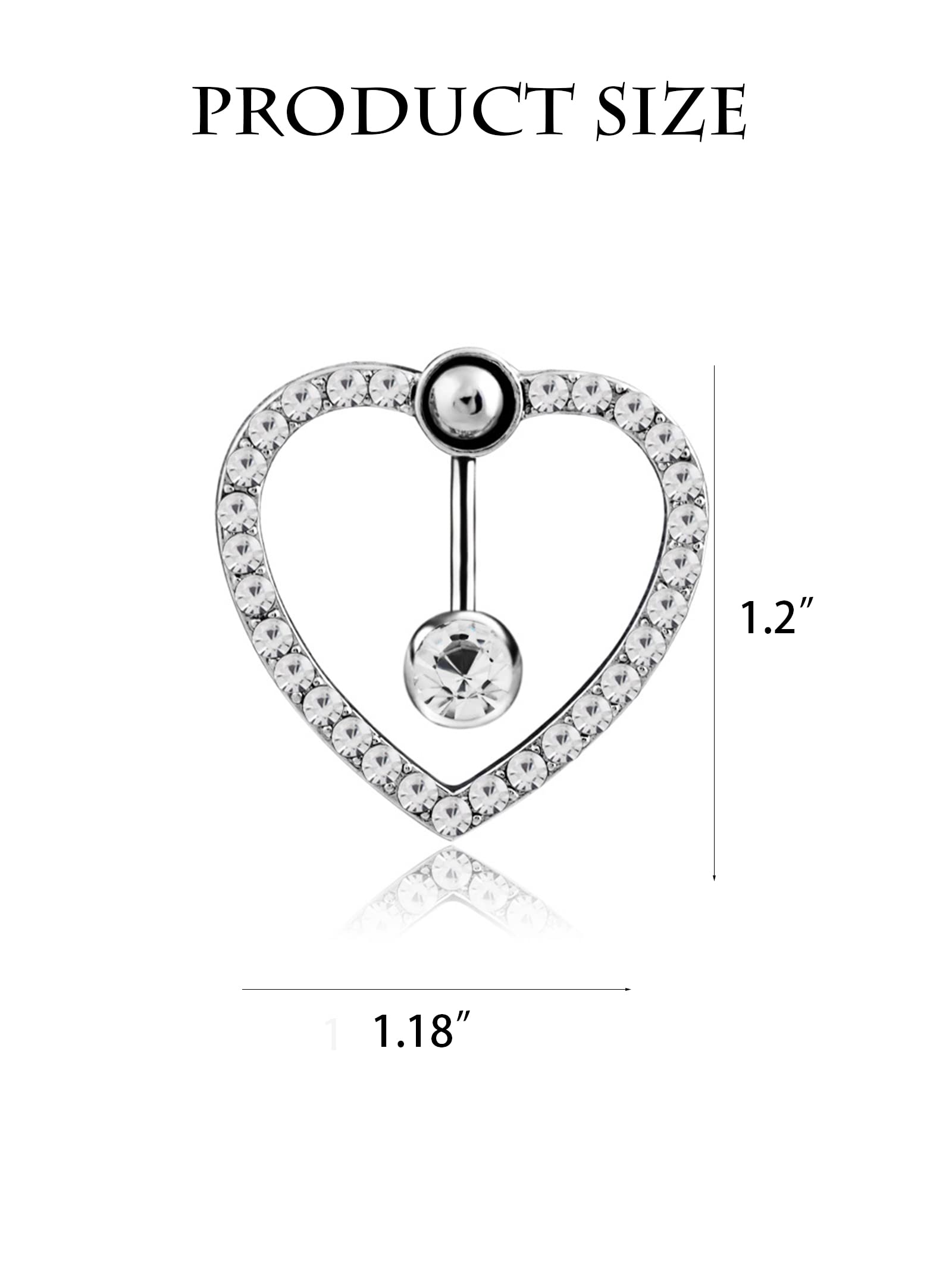 Stylish Butterfly Belly Button Rings for Women - Hypoallergenic Belly Piercing Jewelry with Secure Clicker Closure | Perfect for Everyday Wear, Beach Outfits & Belly Dance Costumes