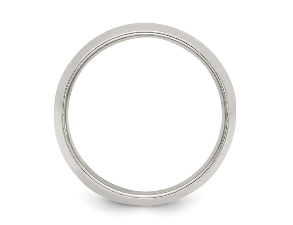Men's Sterling Silver 12mm Wedding Band Ring - Classic Comfort Fit Wedding Ring for Men - Perfect for Engagements, Anniversaries & Everyday Wear