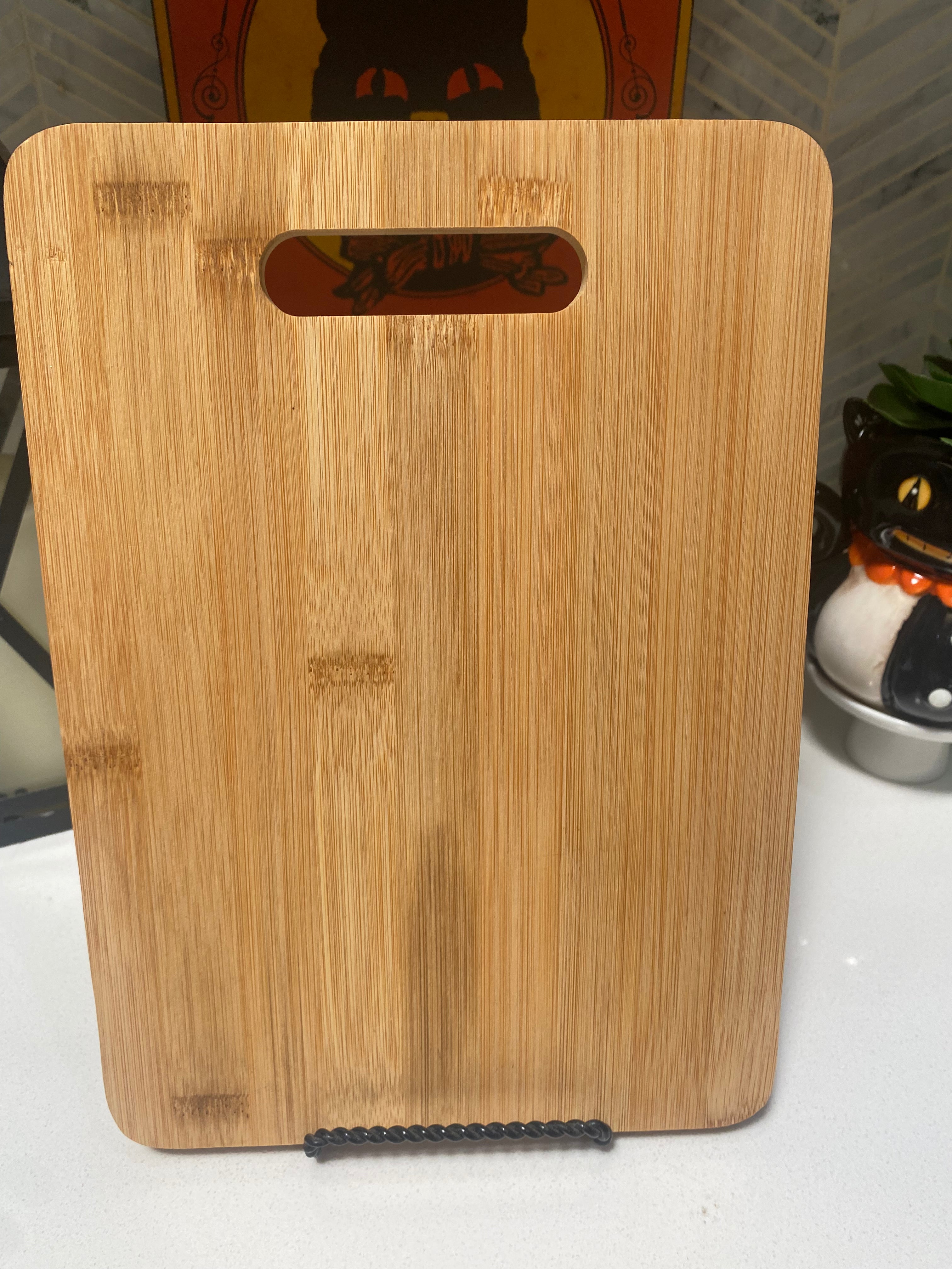 Premium Dead & Breakfast Cutting Board - Durable Wooden Chopping Board for Kitchen, Butcher Block for Meat, Cheese & Bread - Perfect for Home Cooking, BBQ & Entertaining