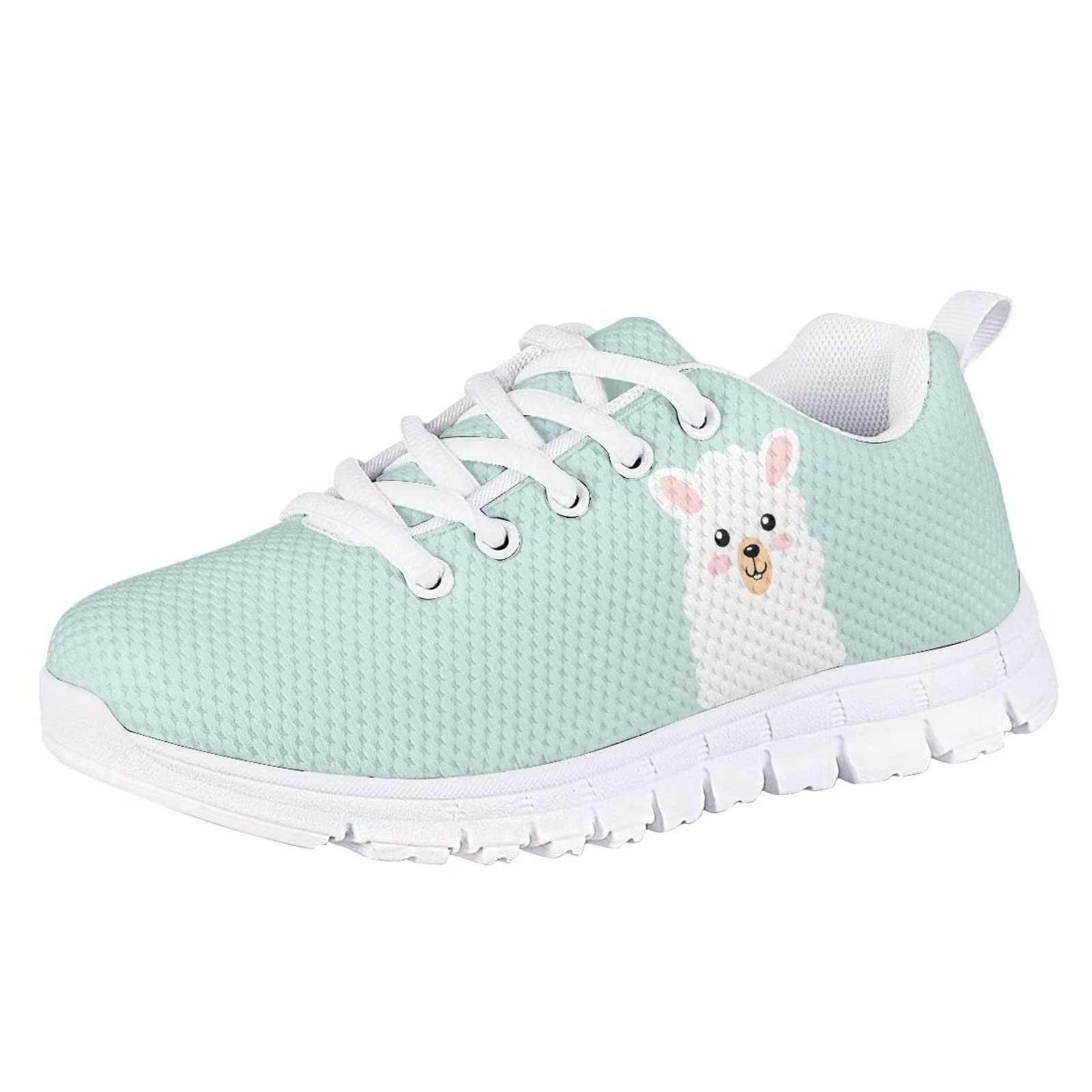 **WSKIAN Kids Running Shoes for Boys & Girls - Lightweight Breathable Sneakers with Knitted Mesh & Rubber Sole - Size 1 - Perfect for Gym Training, Sports & Daily Wear**